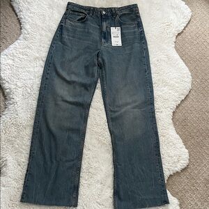 Zara Blue Flare & Wide Leg Jeans
